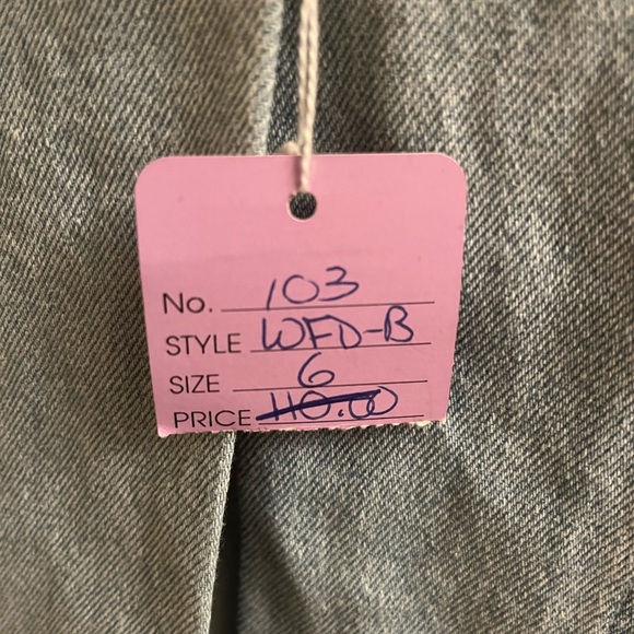 Catch Catch girls vintage denim dress with fur. Size 6. Pageant. - Picture 5 of 6